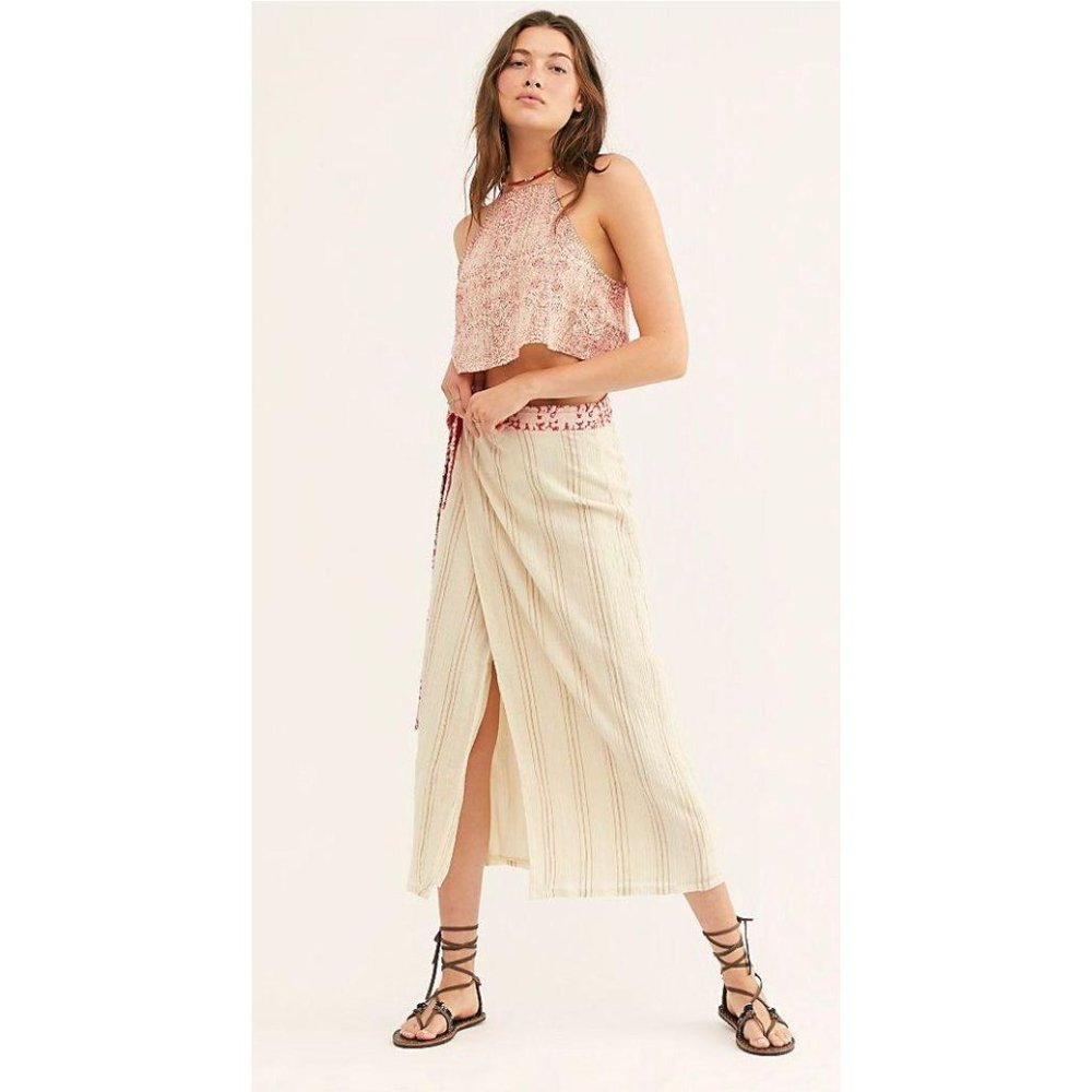 Free People Wrapped Around You Skirt Halter Set S - Picture 7 of 10
